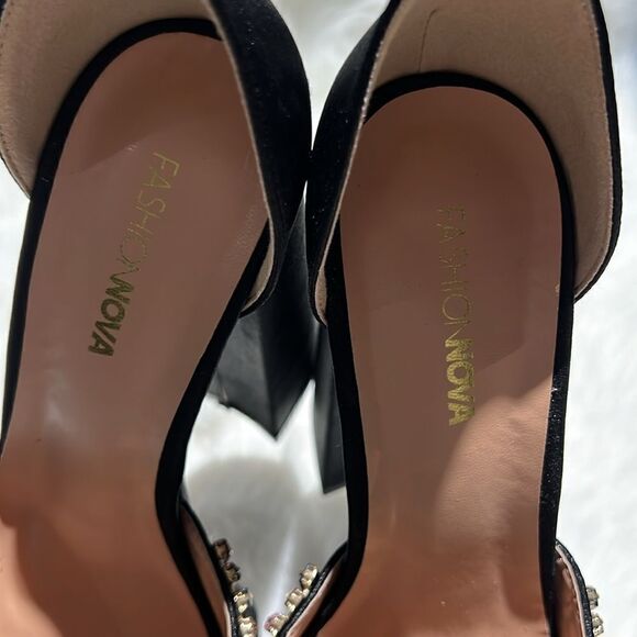 🌸 Fashion Nova No Time For It Platform High Heels. Size 9.  B85 - Picture 11 of 11